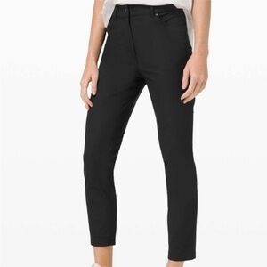 Lululemon City Sleek 5 Pocket 7/8 Pant Black Career Wear Workplace Size 6